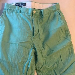 Polo RL green houndstooth shorts